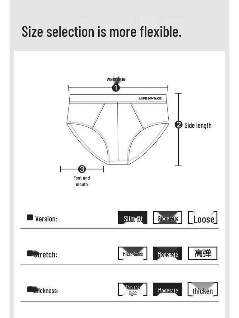 Мужские антибактериальные хлопковые брифы HLA, 3 шт.