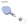 1PC Color Retractable Pull Badge ID Lanyard Name Tag Card Badge Holder Reels Key Ring Anti-Lost Chain Clips School office Supply
