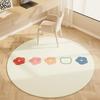 Cute Cartoon Style Rugs for Bedroom Round Hopscotch Children's Mat Soft Non-slip Nursery Carpet Washable Children Crawling Rug