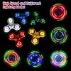 FIGROL LED Finger Spin Widget Focus Toy LED Hand Spinner Stress Relief Kill Time Brain Tray Ball Beard Green Spinner,