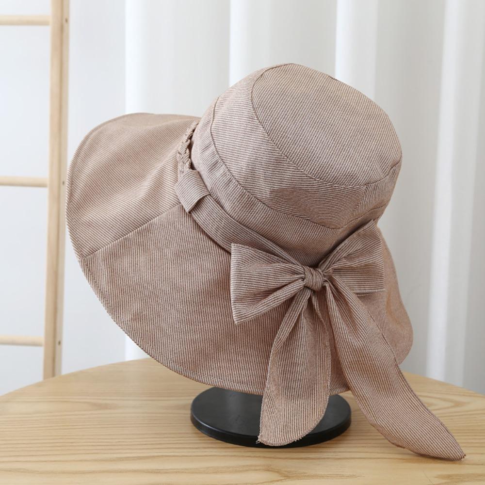 Casual Women's Sun Hat Wide Brimmed Fishman Hat Portable Bucket Hat  Beach