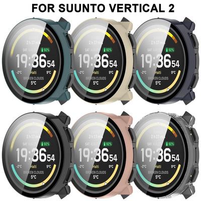 Защитный чехол-накладка из ПК+Закаленного стекла для умных часов Suunto Vertical 2