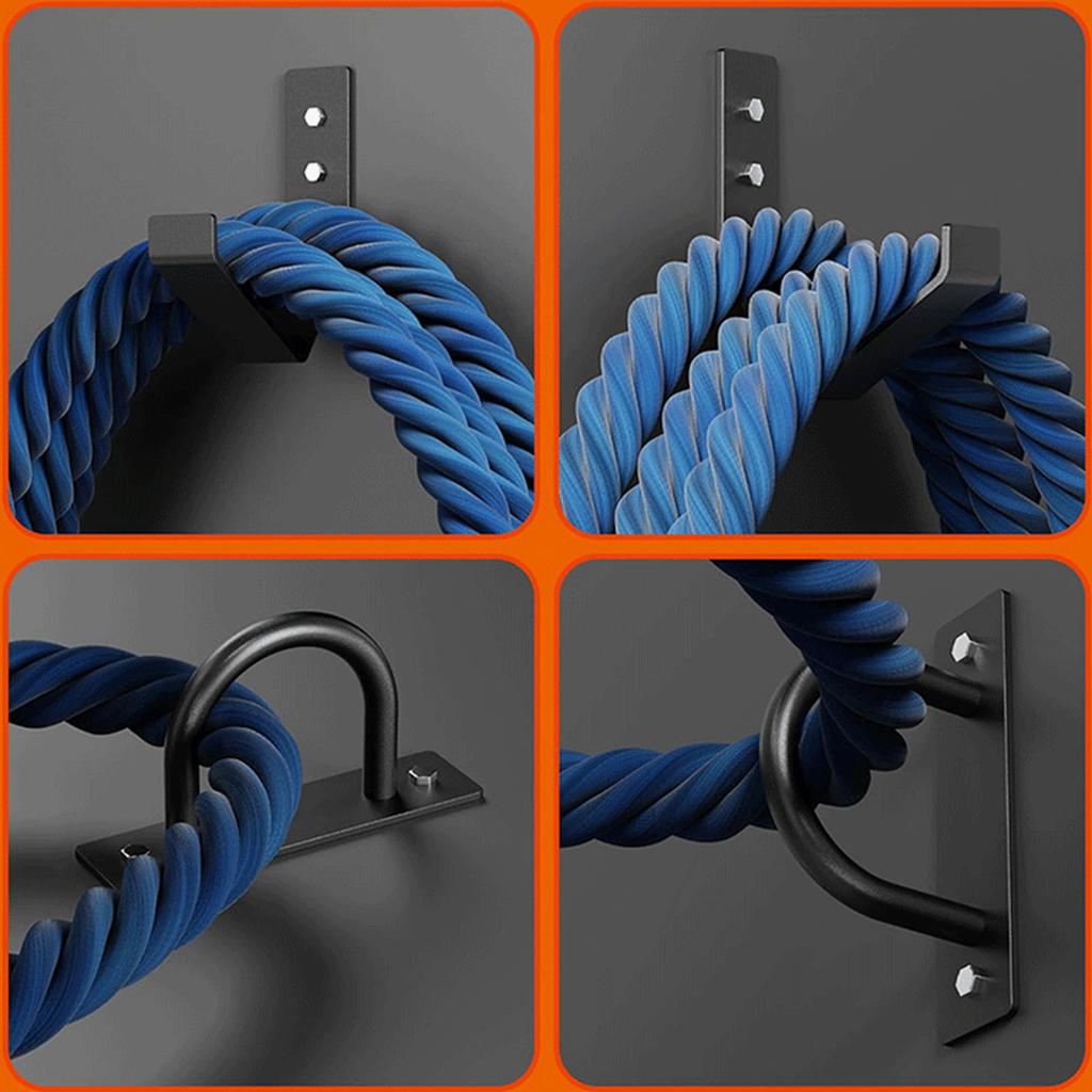 Многоцелевой комплект для настенного крепления Battle Rope с якорем и крючком для хранения для организации домашнего спортзала и экономии места