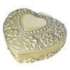 Metal Construction Metal Jewelry Box Heart Shape Heart Jewelry Box  For Necklace