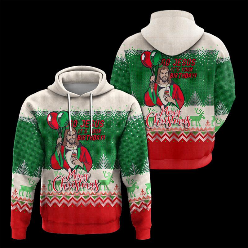 3D Печать Христианские Толстовки с Иисусом для Мужчин Детей Мода Уличная Одежда Толстовки с Капюшоном Зимняя Харадзюку Толстовка с Капюшоном Одежда