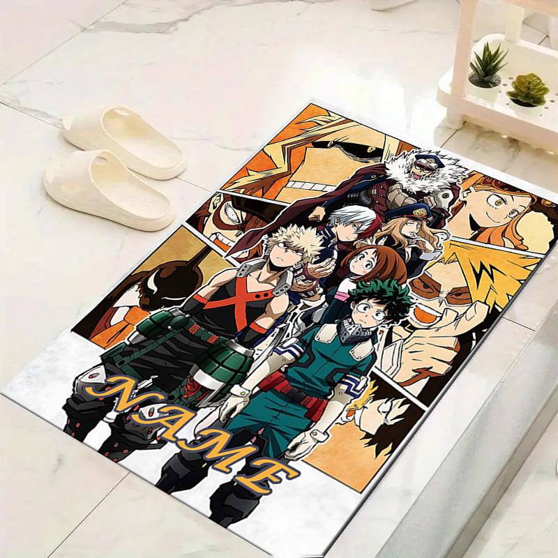 Custom 1Pc Anime Character Poster Rug Office Carpet Indoor Outdoor Entrance Doormat Nonslip Soft And Comfortable Living Room D2915114