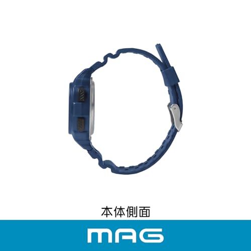 Цифровые часы MAG, на солнечной батарее, двойное питание, водонепроницаемые, уретановый ремешок, маленький размер, подходят для детей, MW-551A NB, темно-синий