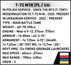 Cobi Armed Forces MR1 Scale #2624 T-72 (PL/UA) (Polish/Ukrainian Army) 1/35