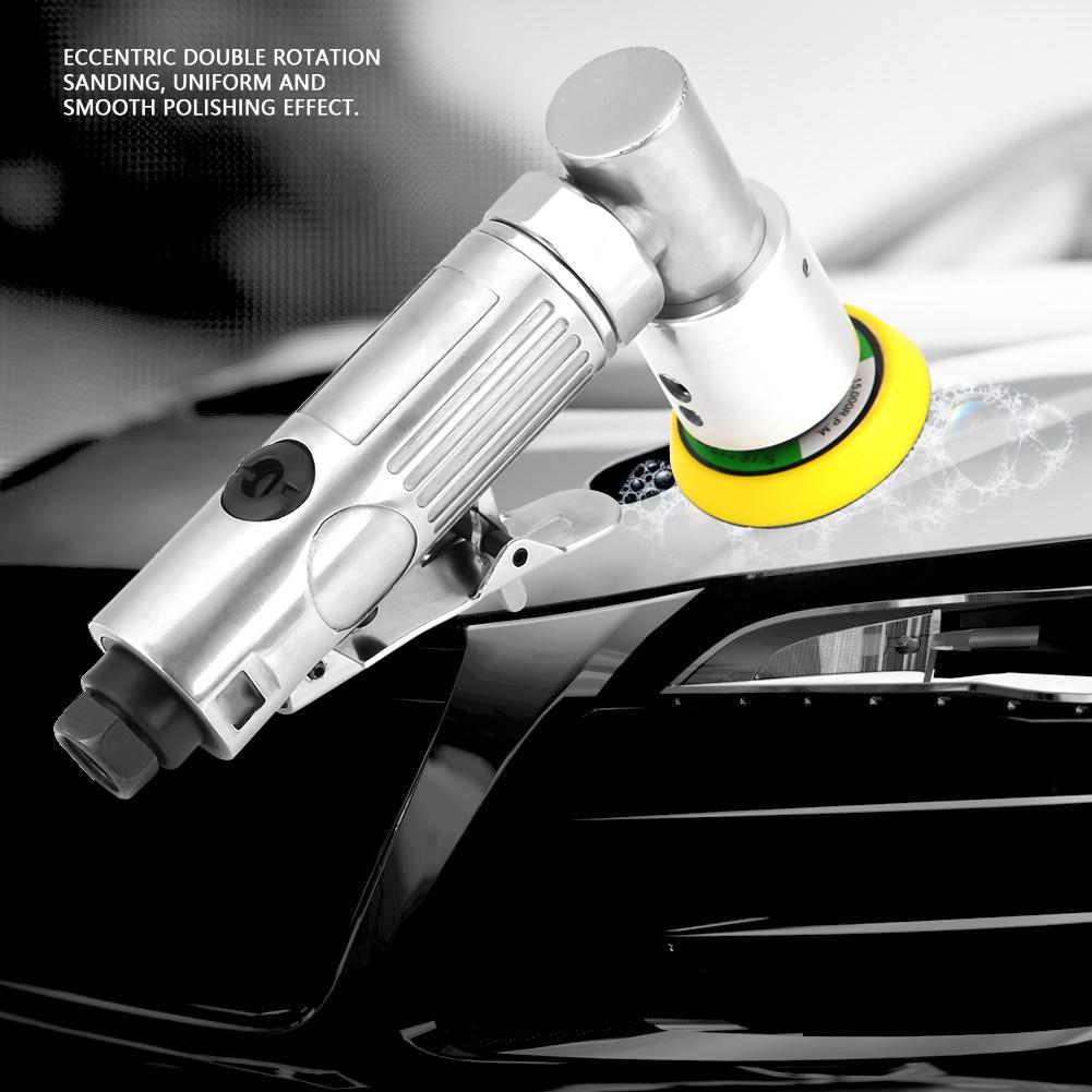 90 Degree Air Polisher Orbital Sander Polishing Machine Pneumatic Grinding Tool