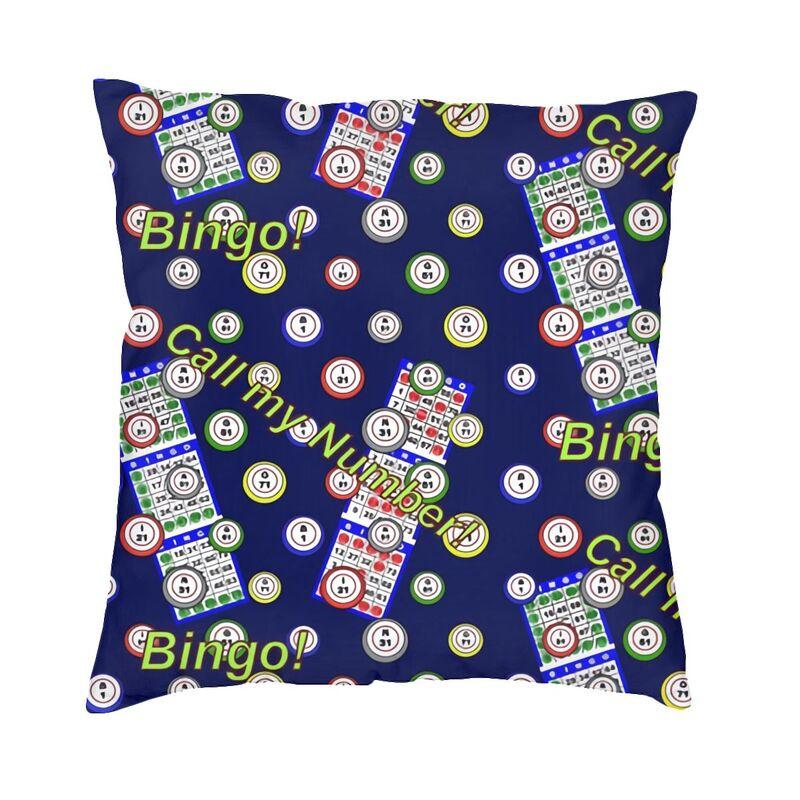 Bingo Queen Cushion Covers Best Play Bingo Soft Velvet Nordic Pillow Cases Decor Home