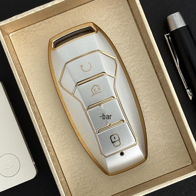 Чехол для ключа автомобиля BYD из ТПУ для моделей Tang DM, Song Pro, Song Max, Dolphin, E2/E3.