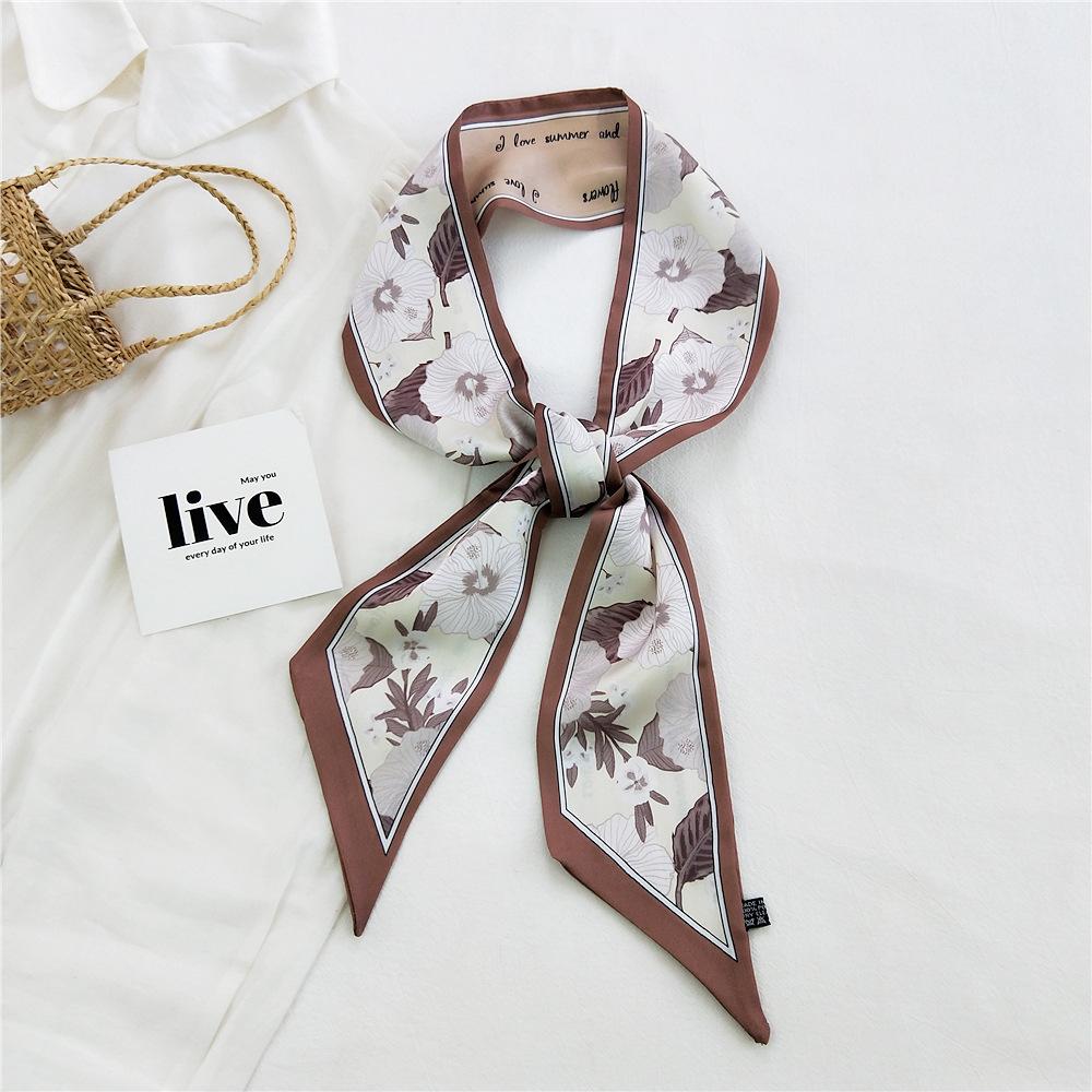 New Scarves Silk Scarves Women'S Spring And Autumn Season Long Decorative Professional Scarves Summer Thin Styles Paired With Shirts Stylish