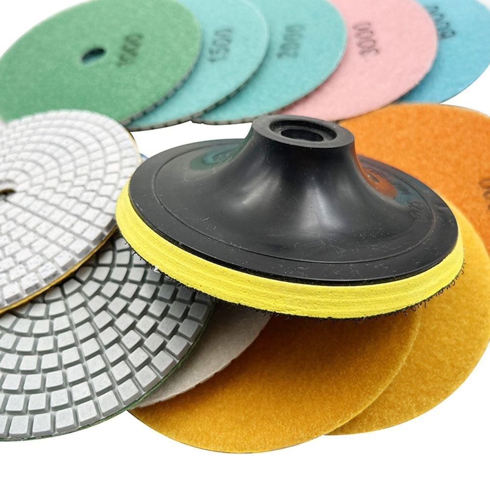 8/12/16PCS 4 Inch Polishing Grinding Discs 100mm Wet Polishing Discs Stone Refinishing