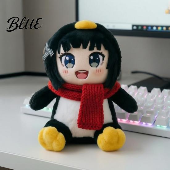 Коллекционная плюшевая игрушка Мультяшный пингвин Девочка Игрушка Набивная кукла Животное Костюм Моющаяся плюшевая игрушка Украшение Подарок для фанатов игровых мемов Дети