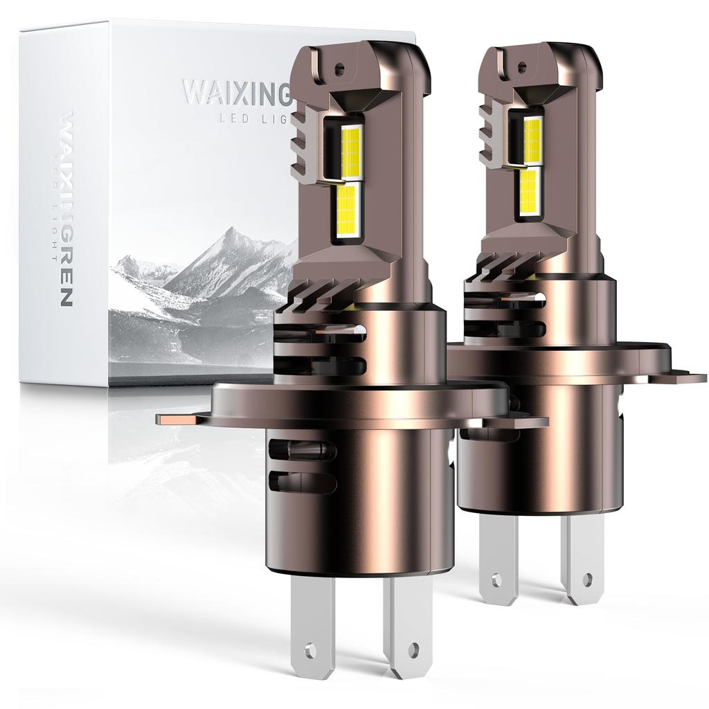 LED Headlight, H4, Compatible with Vehicle Inspection, Explosive Light, Hi/Lo 24,000 Lm, 30 W