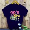 New Funny 90'S Girls Printed T-Shirts Fashion Women Short Sleeve Cool Summer Casual Tops 90'S Girls FeUnisex Shirt Tees