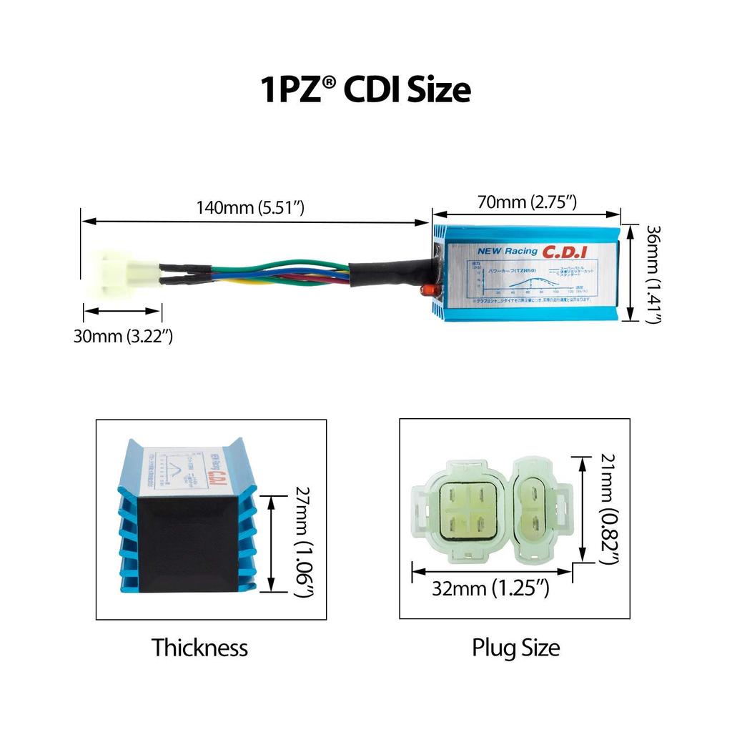 1PZJC1-6BP 6-контактный гоночный CDI прочный для Honda Monkey Gorilla Magna 50JAZZ Ape 50XR50 Motard XR100 Motard Bike