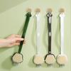 Bath Brush Long Handle Dual-Sided Back Scrubber Soft Bristles Shower Brush Body Exfoliator for Home Bathroom