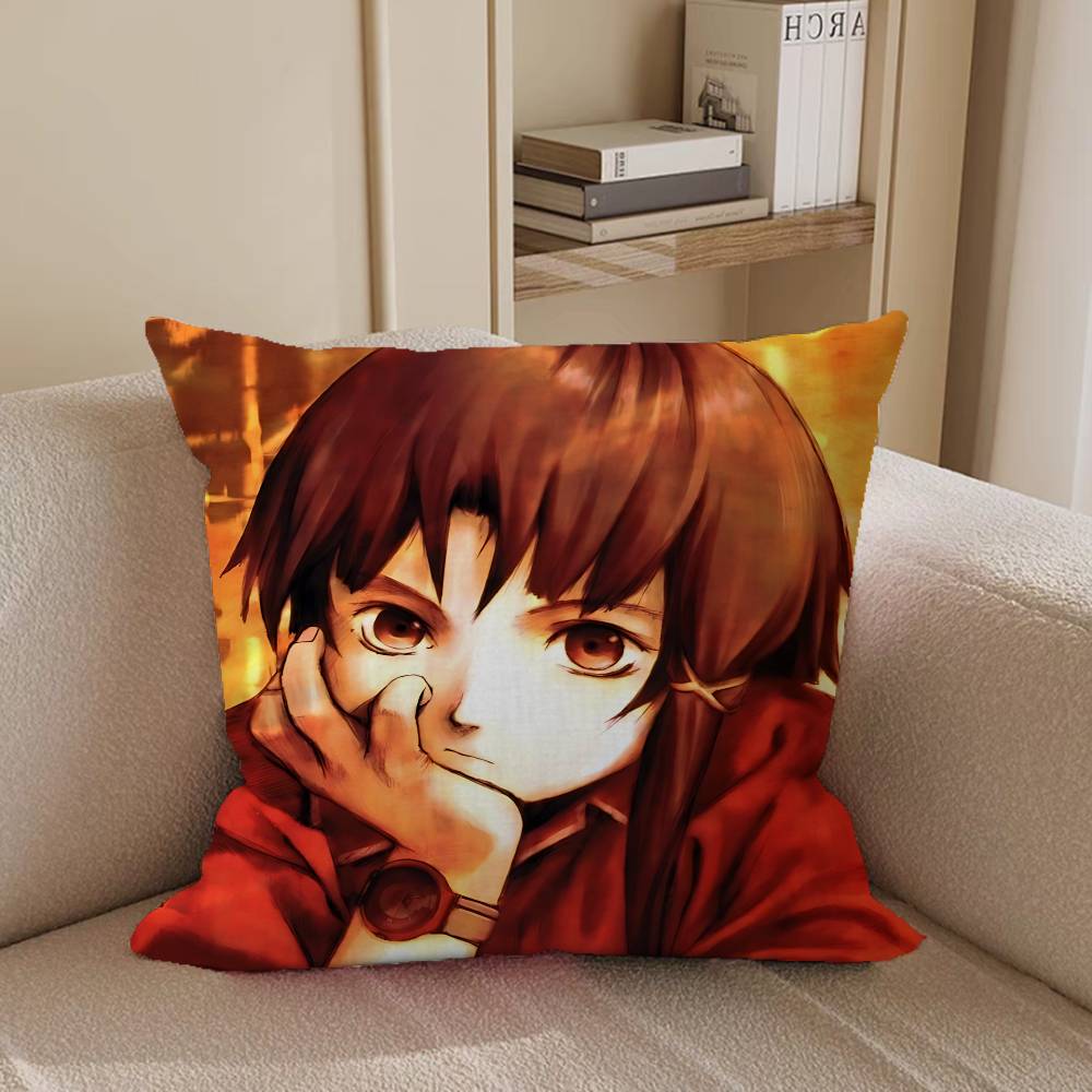 Serial Experiments LainS Maple Design Cushion Cover Happy Autumn Harvest Decor Holiday Decorati Pillow Cover