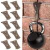 10Pcs Brick Clips Metal Outdoors Brick Hooks Punching Free Easy Installation Wall Clips Picture Hangers