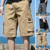 Летние мужские модные свободные тонкие быстросохнущие брюки Seven-Minute с множеством карманов, дышащие спортивные повседневные рабочие шорты
