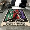 The Hex Girls Cartoon Rug Floor Mat for Living Room or Bedroom Soft and Comfortable Carpet a Gift for Birthday and Holiday.