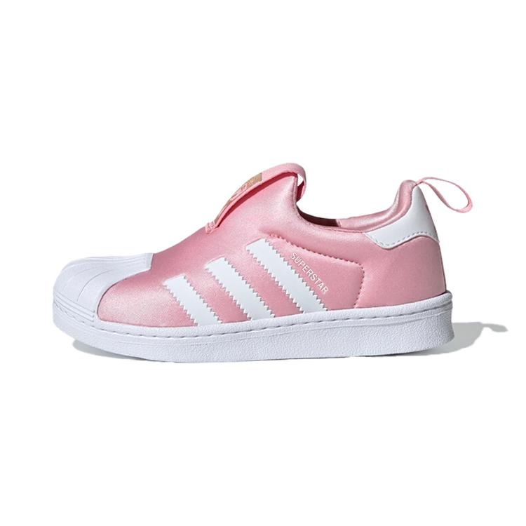 Adidas Originals SUPERSTAR 360 Mesh Low top Kids' Skateboarding Shoes White Pink Children Aged 3 7 Years Old EF9175