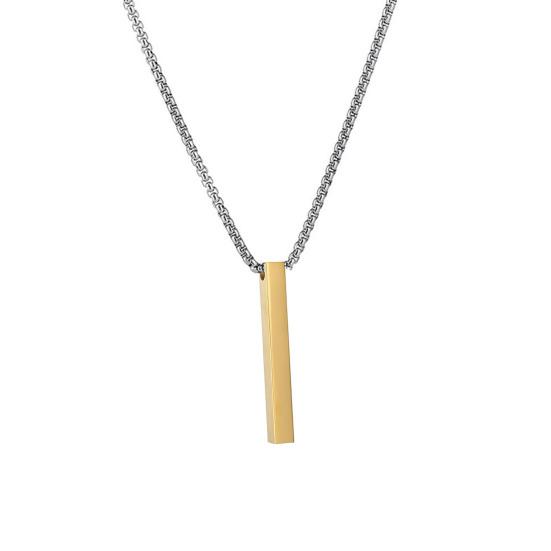 Мужское ожерелье из нержавеющей стали, однотонная цепочка, мужской кулон, подарок