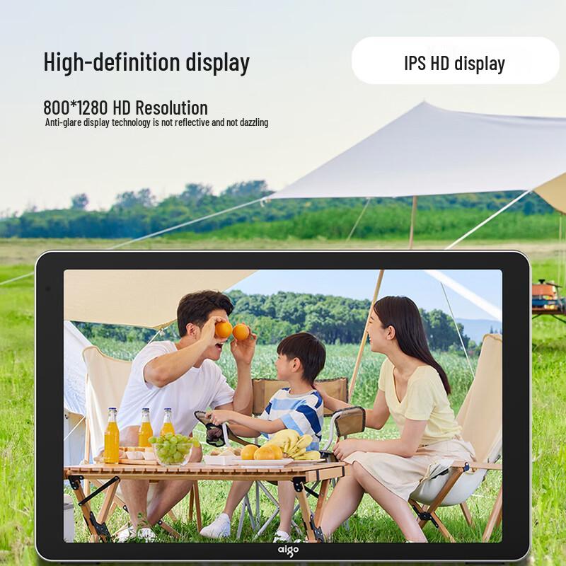 Цифровая фоторамка aigo 10,1 дюйма со смарт-сенсорным экраном, штепсель CN (адаптер в комплекте)