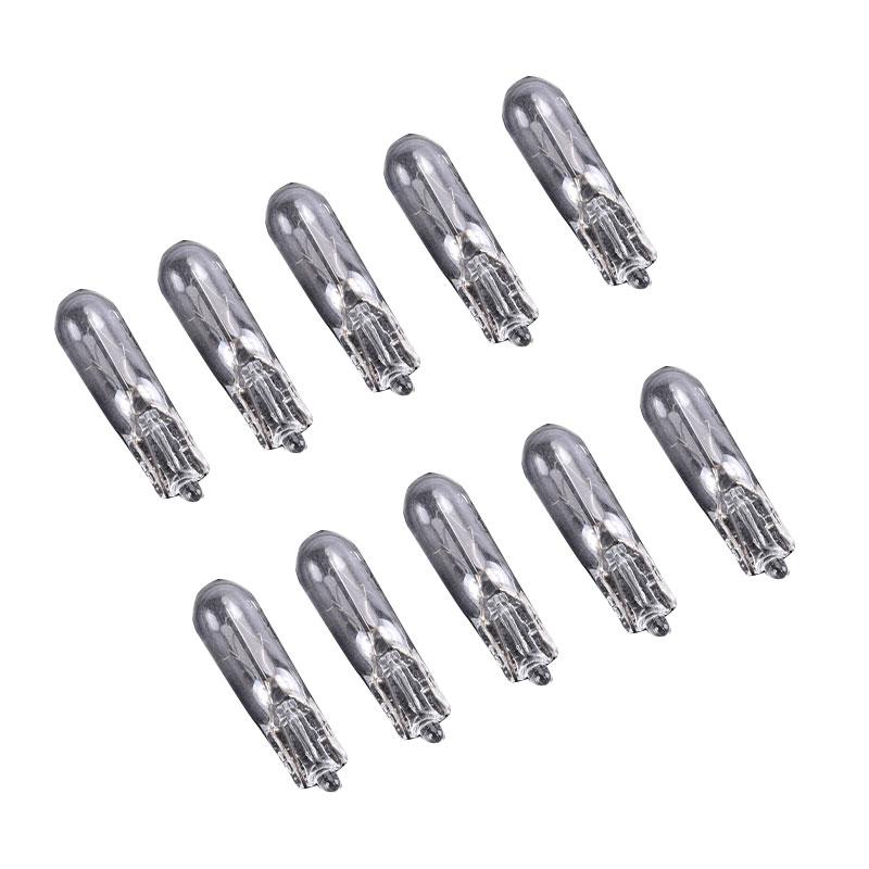 10 шт. Прочные Удобные 12 В 1,2 Вт Стеклянные Лампочки T5 для Приборной Панели, Лампочки Стоп-сигнала, Долгий Срок Службы