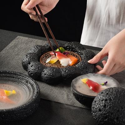 Креативная японская молекулярная кухня Посуда Особенности Шар-метеорит Миска Тарелка Концепция с сухим льдом Тарелка для западной кухни Премиальный поднос