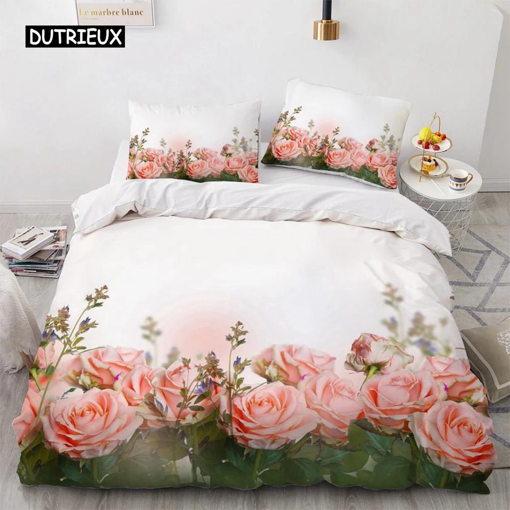 Luxury 3D Bedding Set Europe Double Duvet Cover Set Bed Linen Comfortable BlanketQuilt Cover Bed Set Nordic Colour
