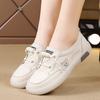 Women's Slip-On White Sneakers 2025 - Spring Soft Sole Anti-Slip Taupe Casual Shoes, Lightweight Comfort Laceless Walking Shoes for Women