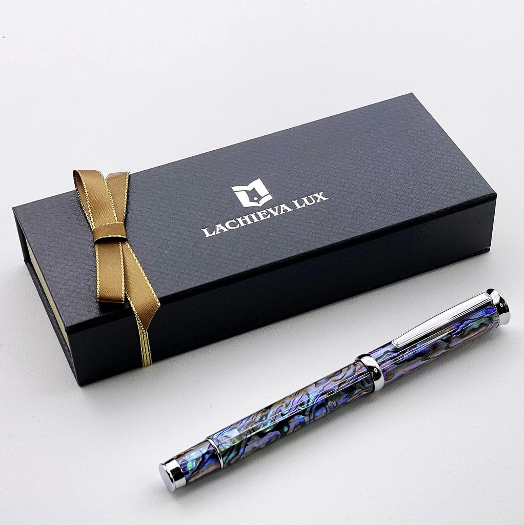 LACHIEVA LUX Abalone Shell Fountain Made In Fine Smooth Writing Exquisite Luxury Fountain Gift Gift Pen, Germany, Nib, Experience, Pen, Set, Unisex,