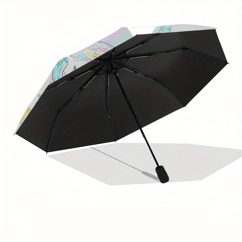 1pc Unicorn, Rainbow Themed High-quality Umbrella,Automatic Opening and Closing Umbrella,Multi-functional Umbrella G0811168