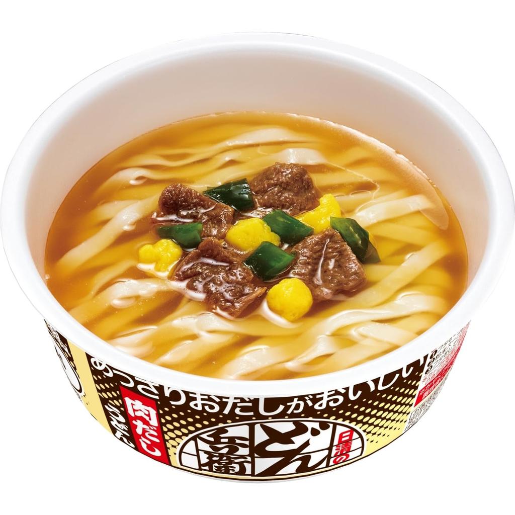 Nissin Donbei Мясной Даси Удон чашка с легким вкусом 74г х 12 Лапша, восхитительная, лапша, упаковки.