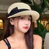 Элегантная шляпа-бант, летняя шляпа для верховой езды, ретро плетеная соломенная шляпа, для улицы