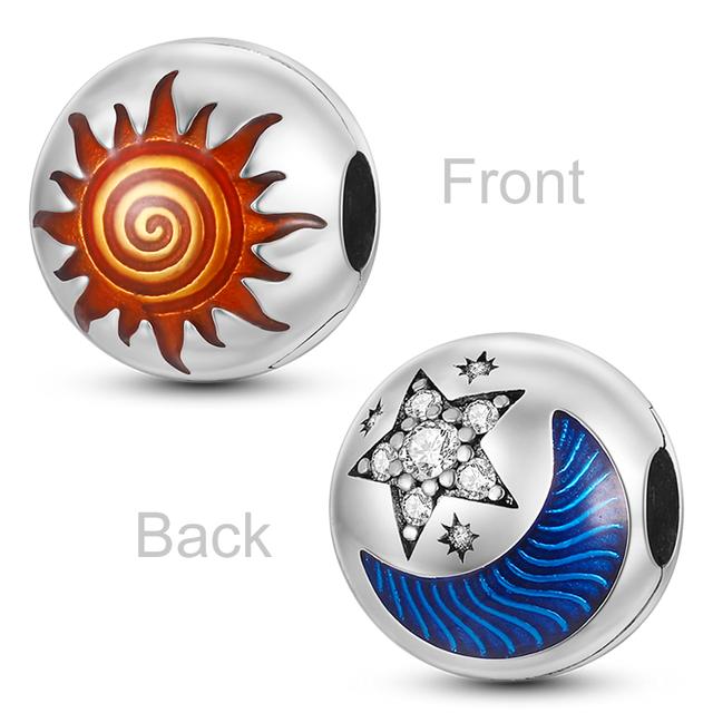 Звездная коллекция, подвески, бусины, серебро 925 пробы, солнце, звезды, луна, висячие подвески, подходят для оригинальных ювелирных изделий, браслета, ожерелья