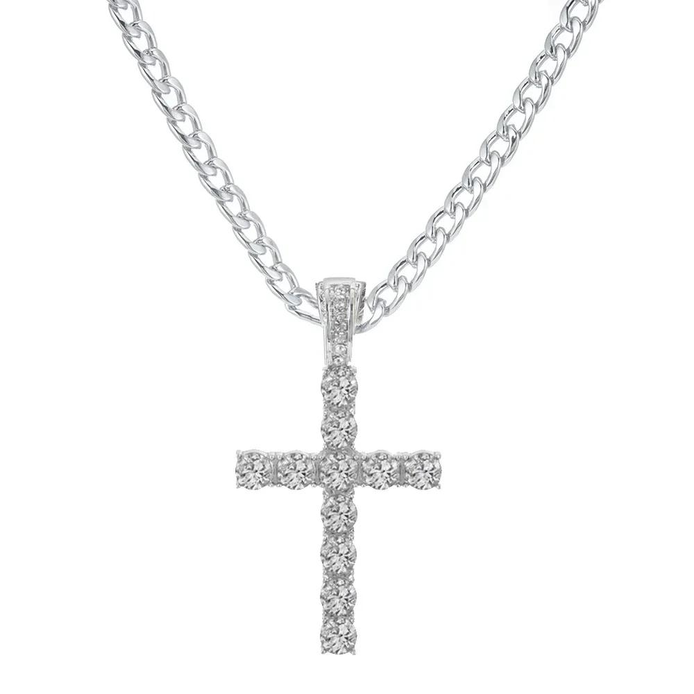 Набор хип-хоп цепочек Майами кубинского плетения 16 мм ожерелье + браслет креативный инкрустированный блестящий модный стильный набор украшений для женщин мужчин