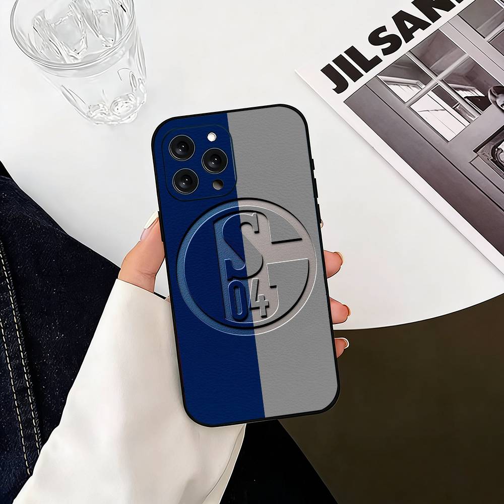Чехол для телефона S-Schalke 04-PC для iPhone 17,16,15,14,13,12,11 Plus,Pro Max,XS, Мягкий силиконовый черный чехол