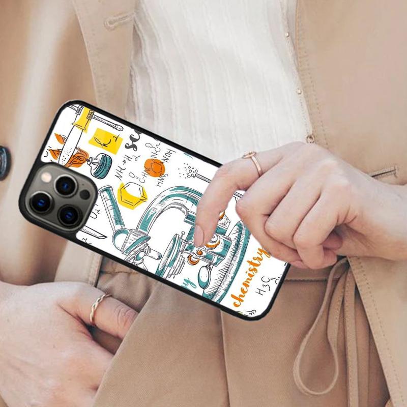 Биология Химия Физика Ученый Магнитный Чехол для Телефона Для APPLE iPhone 17 Air 16 14 13 12 Pro Max 15 Plus Обложка MagSafe