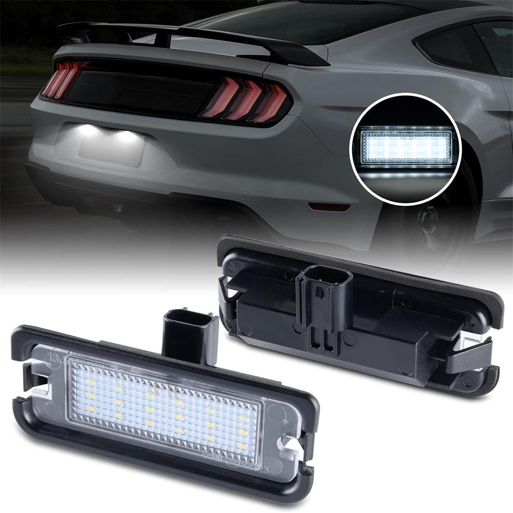 2x White LED Number License Plate Lights Lamps For Ford Mustang 2015-2021 6000K