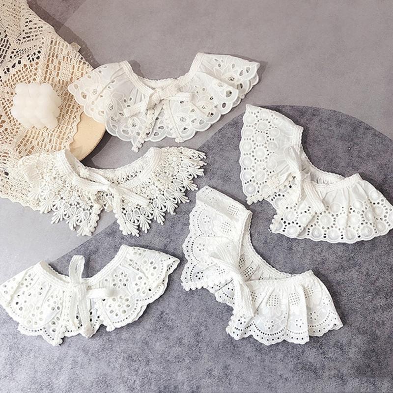 Съемный воротник Детский воротник с вышивкой Воротник-обманка Ложный воротник Кружевной воротник