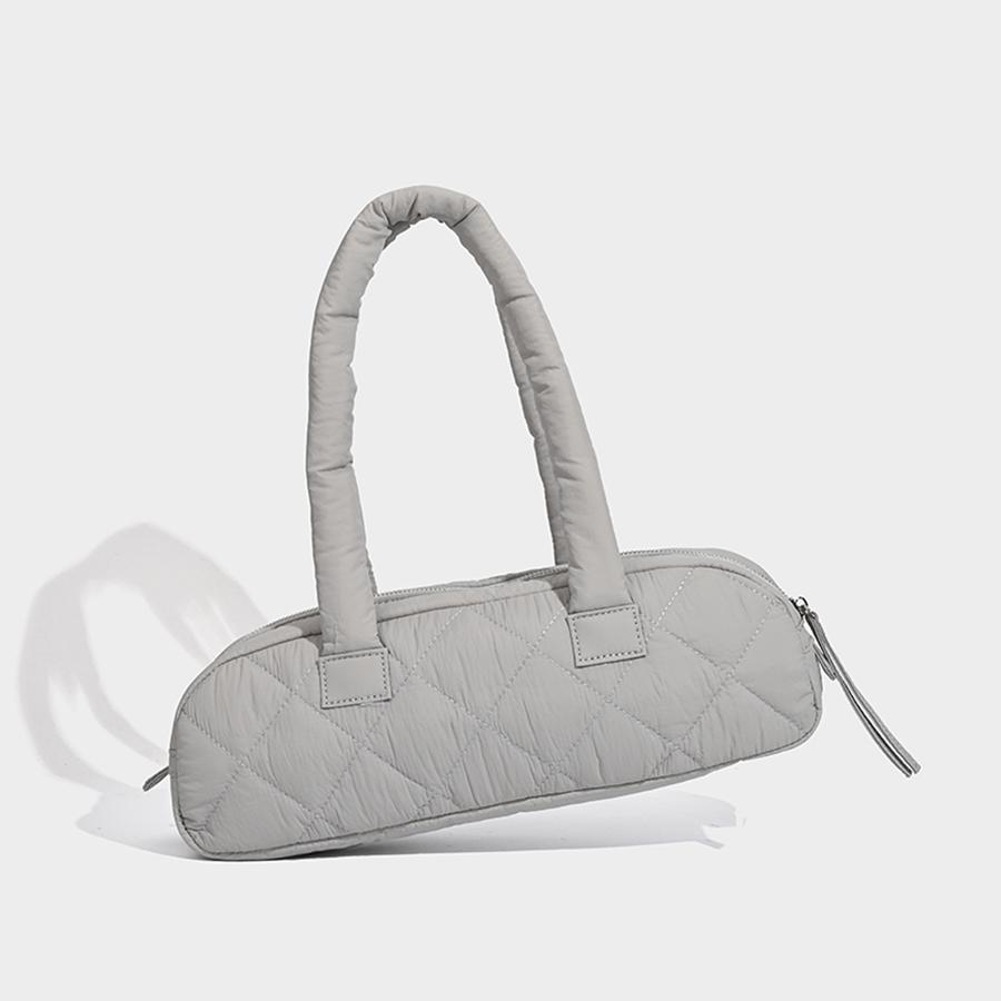 Женская стеганая сумка-тоут большой вместимости, зимняя теплая, легкая, с пуховой подкладкой из хлопка, клетчатая, сумки через плечо, подмышечные сумки, объемная сумка