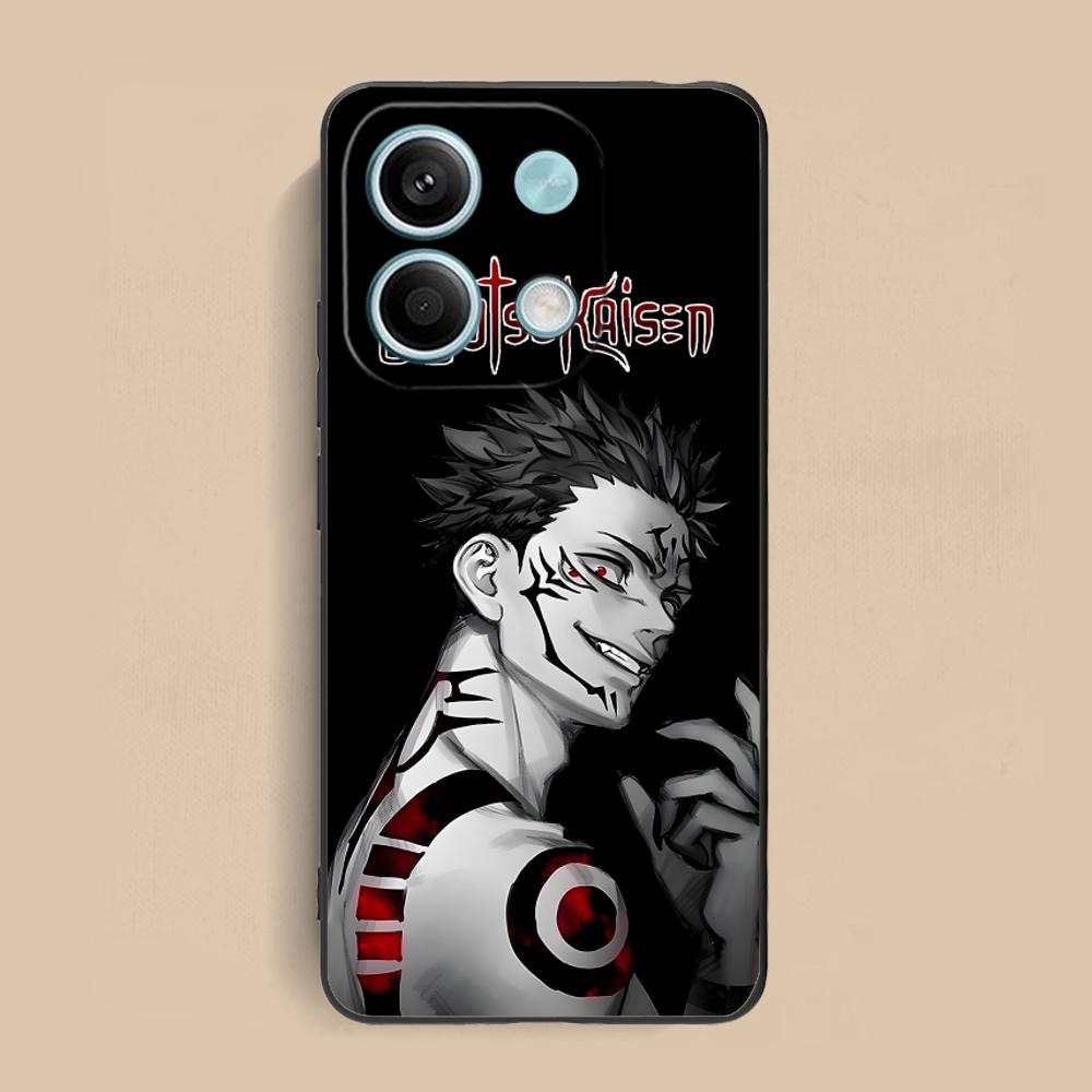 Чехол для мобильного телефона Jujutsu Kaisen Сукуна для Xiaomi Redmi Note 14 13 12 11 S Pro Plus 4G 5G Чехол с цветной печатью Красивый Роскошный