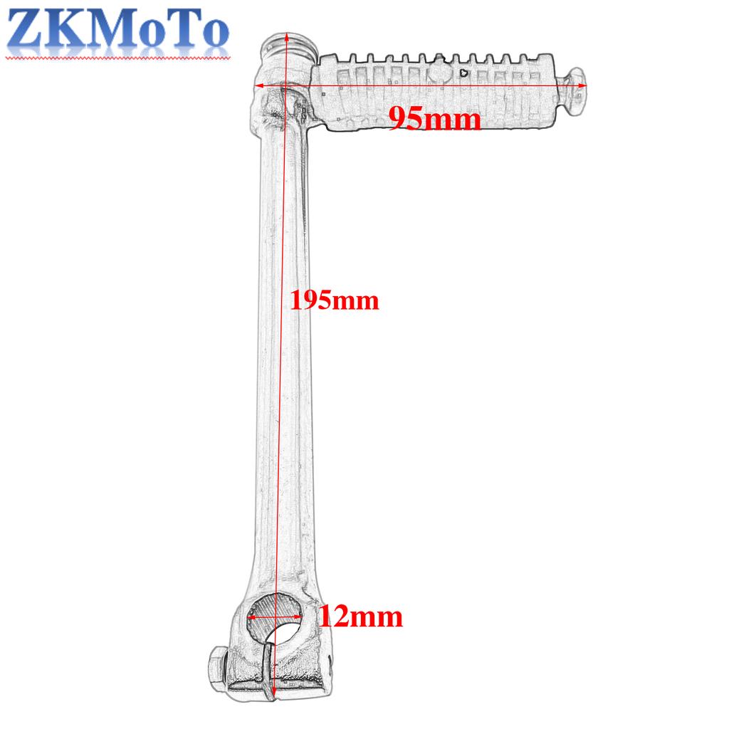 Motorcycle Foot on the Starting Lever For HONDA Z50 XR50 CRF50 XR70 CRF70 CHROME KICKSTARTER KICK START LEVER TBW0324