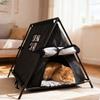 Foldable Insulated Dog House Oxford Feral Cat Shelter Pet Cage Cat Teepee Tent  All-Season Use