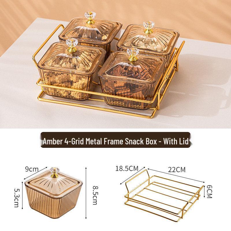 Креативная пластиковая тарелка с отделениями для закусок для гостиной или бара