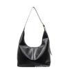 Large Capacity Bag Women's 2025 New Soft Leather Underarm Shoulder Bag Retro Bucket Women's Commuter Tote Bag for Work