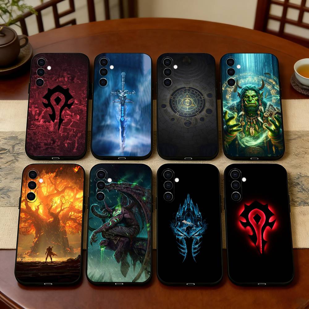 Чехол для телефона W-Warcraft G-Game Черный Силиконовый Мягкий Для Samsung Galaxy A73,A72,A71,A70,A53,A52,A51